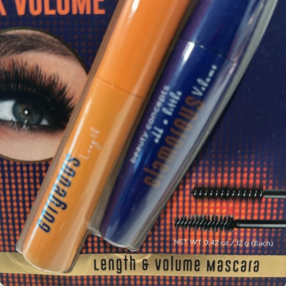 Beauty Concepts Duo Mascara Extreme Length 3X Volume and Lengthening Mascaras.